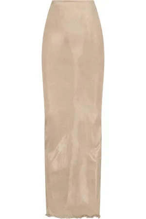 Rick Owens Maxi Denim Skirt