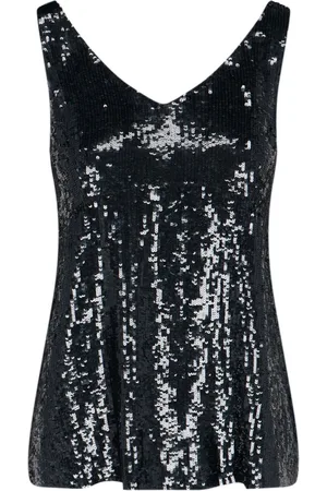 P.A.R.O.S.H. Sequins Embroidery Tank Top