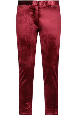 ANN DEMEULEMEESTER Velvet Tailored Trousers