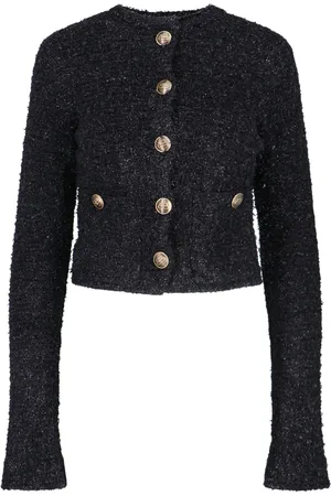 Balenciaga Button Crop Cardigan