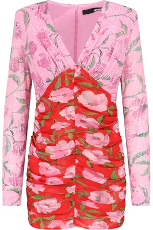 ROTATE Printed Mini Dress