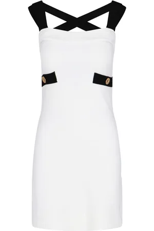 Patou Contrast Detail Mini Dress