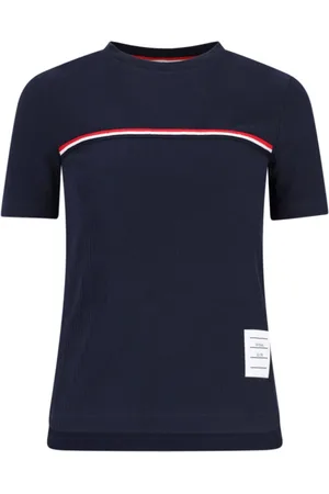 Thom Browne "Three Stripes" Logo T-Shirt
