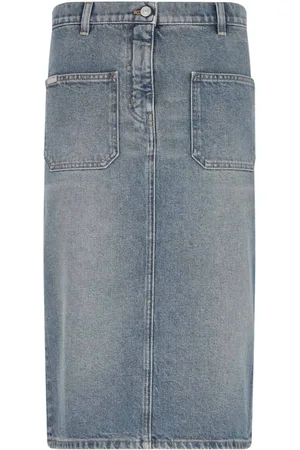 Courrèges Denim Midi Skirt