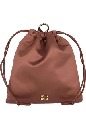 Miu Miu Satin Logo Pouch