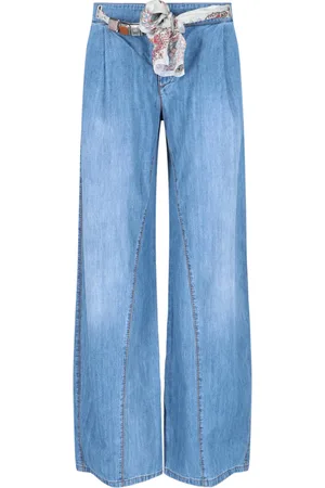ERMANNO SCERVINO Palazzo Jeans With Stones And Belt
