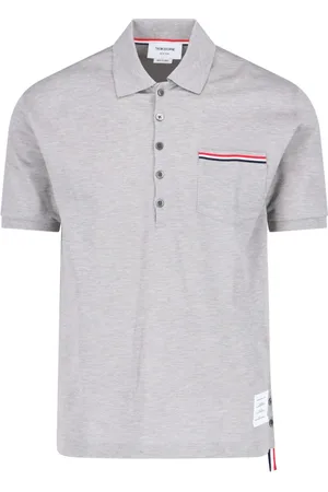 Thom Browne "Pique Pocket" Logo Polo Shirt