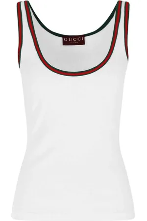 Gucci Ribbed Tank Top "Web"