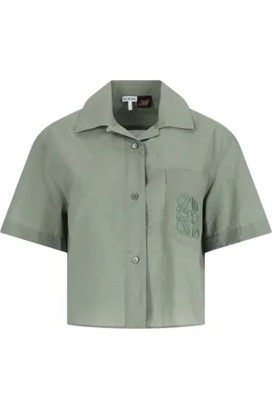 Loewe Logo Crop Shirt