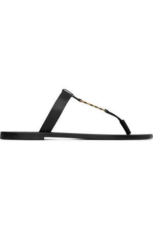 Saint Laurent CASSANDRE SMOOTH LEATHER SANDALS