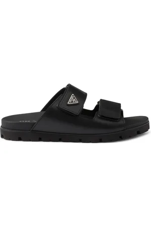 Prada LEATHER STRAP SANDALS
