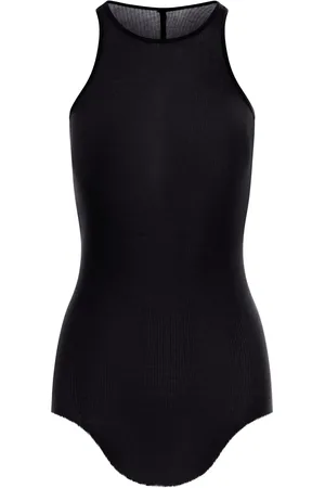 Rick Owens RIBBED TANK TOP IN VISCOSE AND SILK
