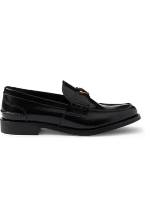 Prada Brushed leather moccasins