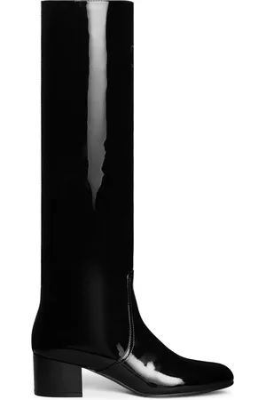 Céline LES BOTTES TRIOMPHE HIGH BOOT IN PATENT CALFSKIN
