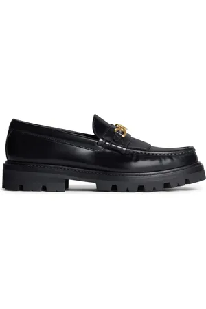 Céline MARGARET LOAFER WITH TRIOMPHE CHAIN IN SHINY BULL