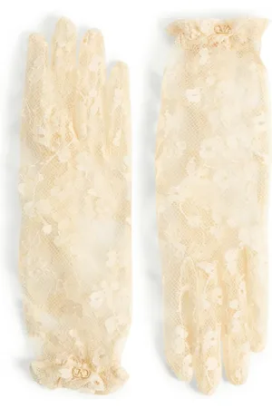 VALENTINO GARAVANI VLOGO SIGNATURE LACE GLOVES
