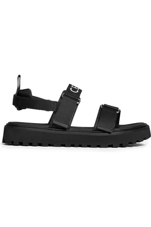 Céline BILLIE STRAPPLE SANDAL IN “” JACQUARD AND CALFSKIN