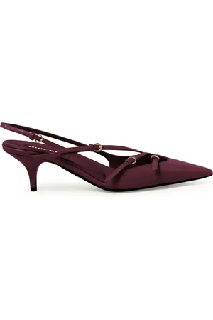 Miu Miu PATENT LEATHER SLINGBACK WITH BUCKLES