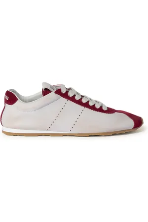Miu Miu PLUME SNEAKERS IN NAPPA AND SUEDE