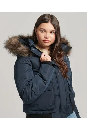 Superdry Spirit Women's Short Puffer Jacket for Winter with Hood Yellow  W5010964A-NWI | Skroutz.cy