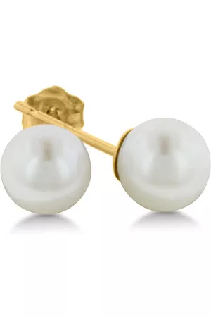 SuperJeweler 14K Kids 4MM Pearl Stud Earrings by