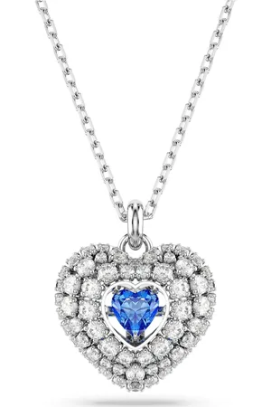 Swarovski Hyperbola pendant, Heart, , Rhodium plated