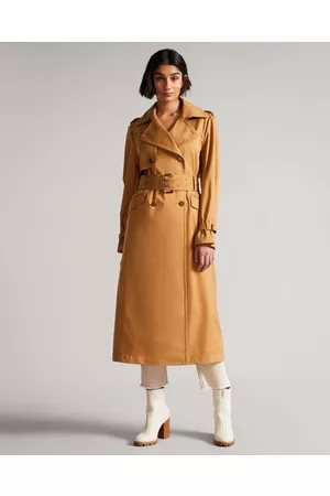 Ted Baker Women Trench Coats - Women's Double Faced Lightweight Trench Coat in Light , Maaeve