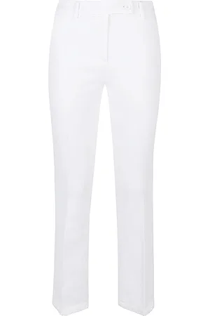 VIA MASINI 80 Cotton Straigh-Leg Trousers