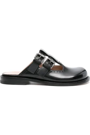 Loewe Campo Leather Mary Jane Mules