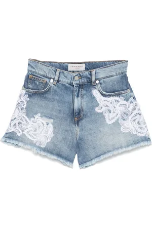 ERMANNO SCERVINO Embroidered Denim Shorts