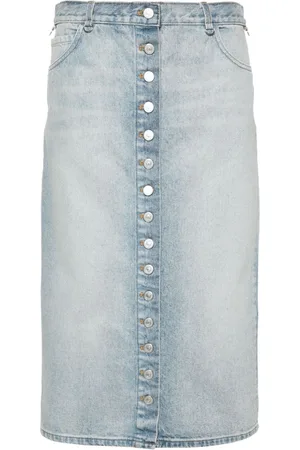 Courrèges Denim Midi Skirt