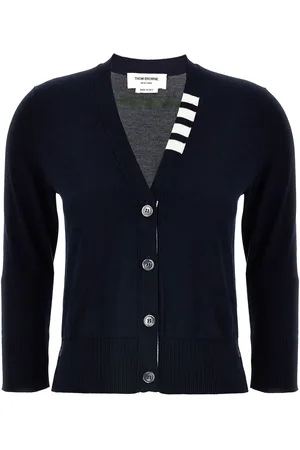 Thom Browne 4Bar Cotton Cardigan