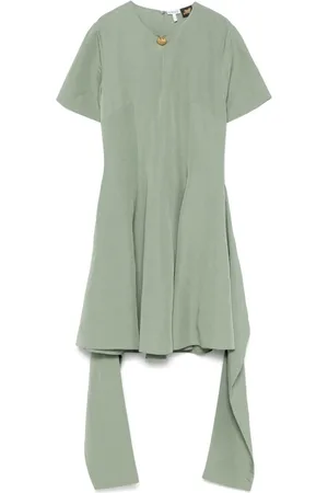 Loewe Pebble Linen Blend Short Dress