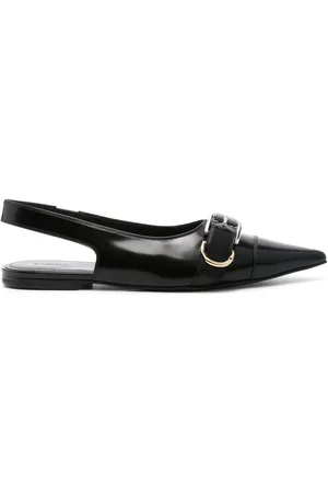 Givenchy Voyou Leather Slingback Flats