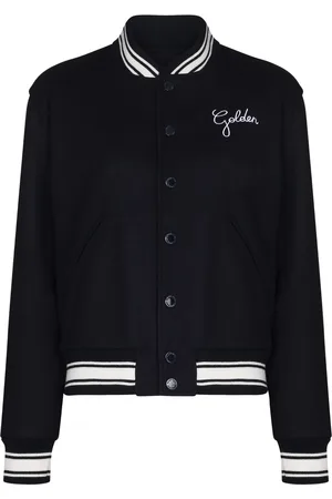Golden Goose Logo Wool Bomber Jacket