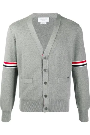 Thom Browne Rwb Cotton Cardigan