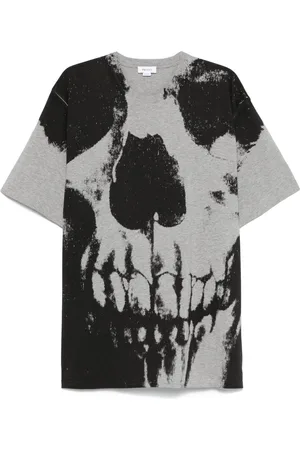 Alexander McQueen Skull Ptint Cotton T-Shirt