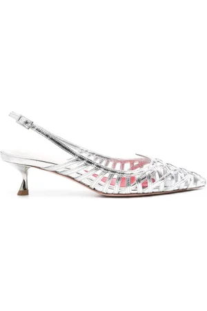 Roger Vivier I Love Vivier Leather Slingback Pumps
