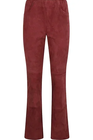 VIA MASINI 80 Suede Leather Trousers