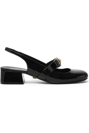 VERSACE Gianni Ribbon Patent Leather Pumps