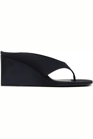 Alaïa Satin Thong Mules