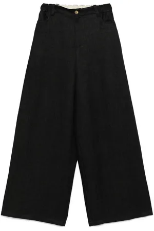 ALYSI Linen Wide Leg Trousers