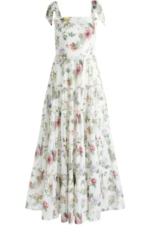 ALICE+OLIVIA Monnie Cotton Long Dress