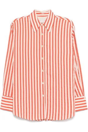 ALYSI Cotton Blend Striped Shirt