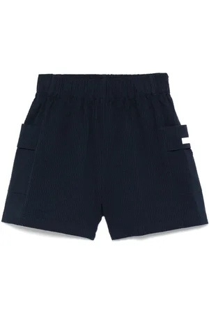 EA7 Striped Cotton Shorts