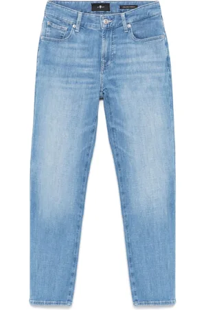 7 for all Mankind Calie Straighnt Cropped Jeans