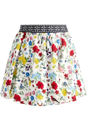 ALICE+OLIVIA Haven Lin And Cotton Mini Skirt