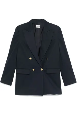 PAROSH Crew Cotton Blend Blazer Jacket