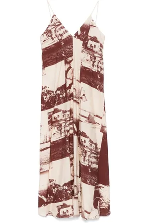 ALYSI Printed Long Dress