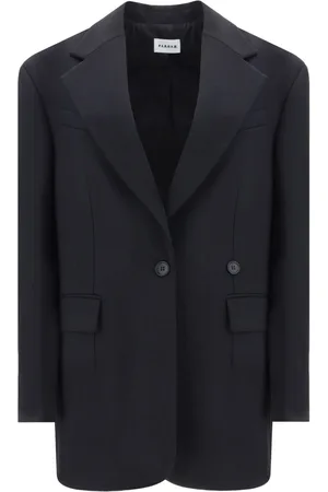 PAROSH Wool Single-Breasted Blazer Jacket